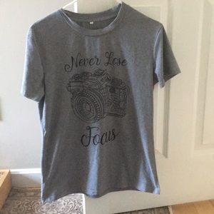 "Never Loose Focus" Camera T Shirt